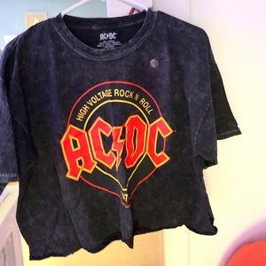 ACDC Crop Top